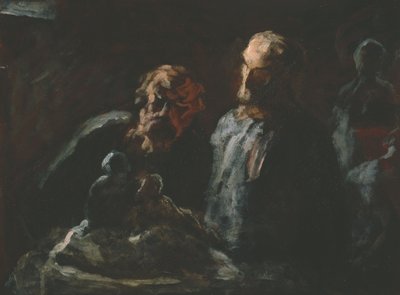 Two Sculptors by Honoré Daumier
